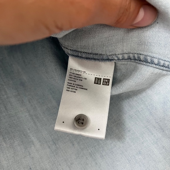 Uniqlo Denim Button Down - Picture 6 of 9